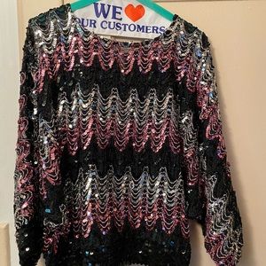 Vintage Sequins Top